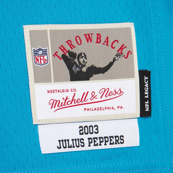 Julius Peppers Carolina Panthers Blue 2003 Alternate Replica Jersey 6 Julius Peppers Carolina Panthers Blue 2003 Alternate Replica Jersey