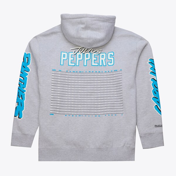 Julius Peppers Carolina Panthers Gray Pro Football Hall of Fame Pullover Hoodie 3 Julius Peppers Carolina Panthers Gray Pro Football Hall of Fame Pullover Hoodie