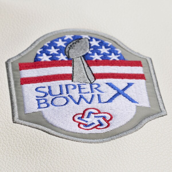 Pittsburgh Steelers Brown/Cream Dusted Varsity Full-Snap Jacket 8 Pittsburgh Steelers Brown/Cream Dusted Varsity Full-Snap Jacket