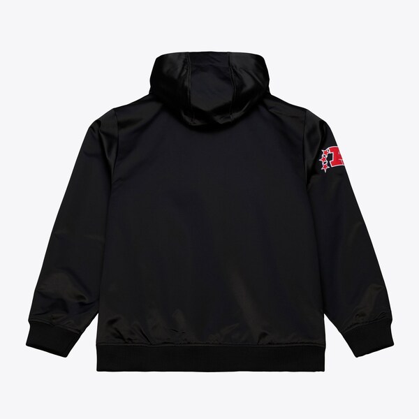 Pittsburgh Steelers Black Walk the Tunnel Hooded Satin Bomber Full-Zip Jacket 3 Pittsburgh Steelers Black Walk the Tunnel Hooded Satin Bomber Full-Zip Jacket