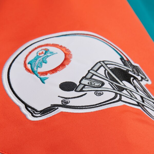 Miami Dolphins Aqua Vintage Heavyweight Satin Full-Zip Jacket 7 Miami Dolphins Aqua Vintage Heavyweight Satin Full-Zip Jacket