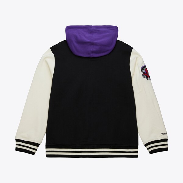 Toronto Raptors Black Courtside Fleece Full-Snap Jacket